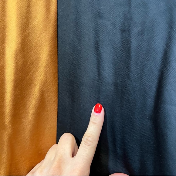 Significant Other Two Tone Colorblock Skirt Gold Black Maxi 6 Anthropologie - Picture 5 of 13